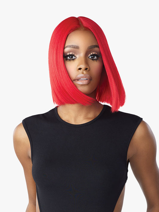 SENSATIONNEL Shear Muse Red Krush Synthetic HD Lace Wig - KAISHA