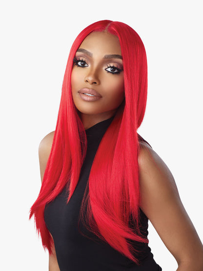 SENSATIONNEL Shear Muse Red Krush Synthetic HD Lace Wig - TAKEISHA