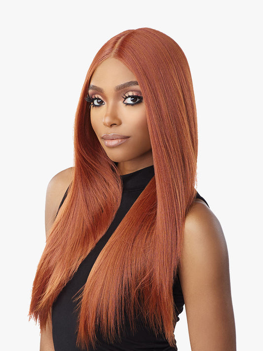 SENSATIONNEL Shear Muse Red Krush Synthetic HD Lace Wig - TAKEISHA