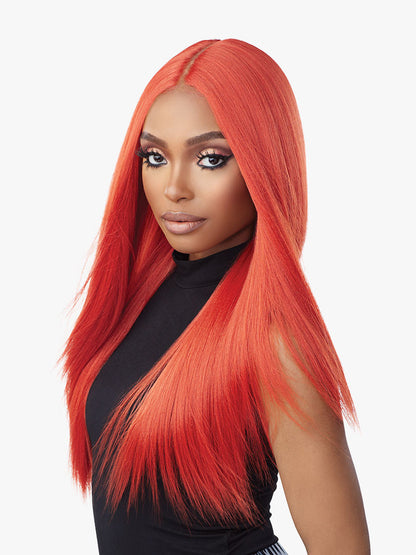 SENSATIONNEL Shear Muse Red Krush Synthetic HD Lace Wig - TAKEISHA