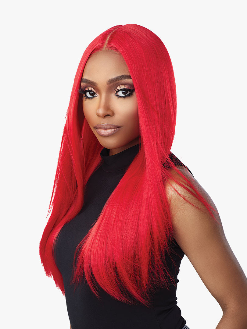 SENSATIONNEL Shear Muse Red Krush Synthetic HD Lace Wig - TAKEISHA