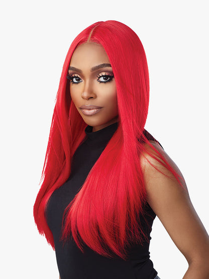 SENSATIONNEL Shear Muse Red Krush Synthetic HD Lace Wig - TAKEISHA
