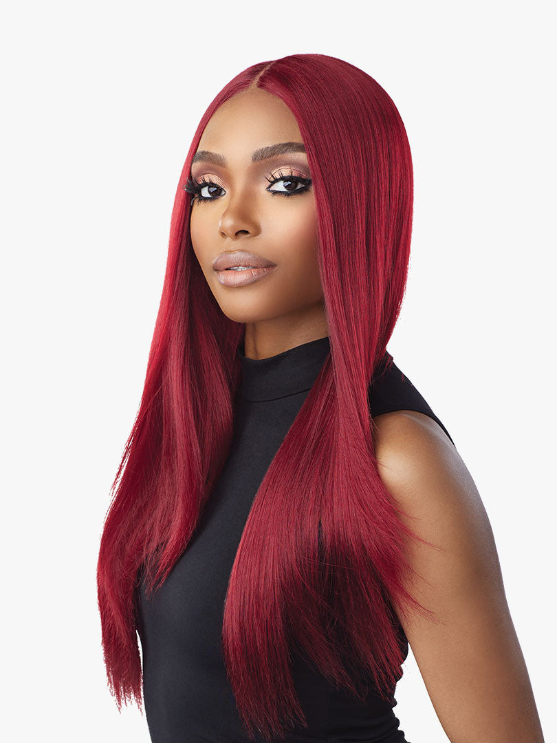 SENSATIONNEL Shear Muse Red Krush Synthetic HD Lace Wig - TAKEISHA