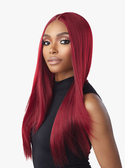 SENSATIONNEL Shear Muse Red Krush Synthetic HD Lace Wig - TAKEISHA