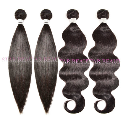 8A Silver Brazilian 2 Bundle Deal - Straight