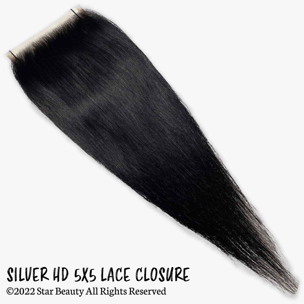 Silver Unprocessed 100% Human Hair HD 5X5 Lace Closure - Straight (10"-20")