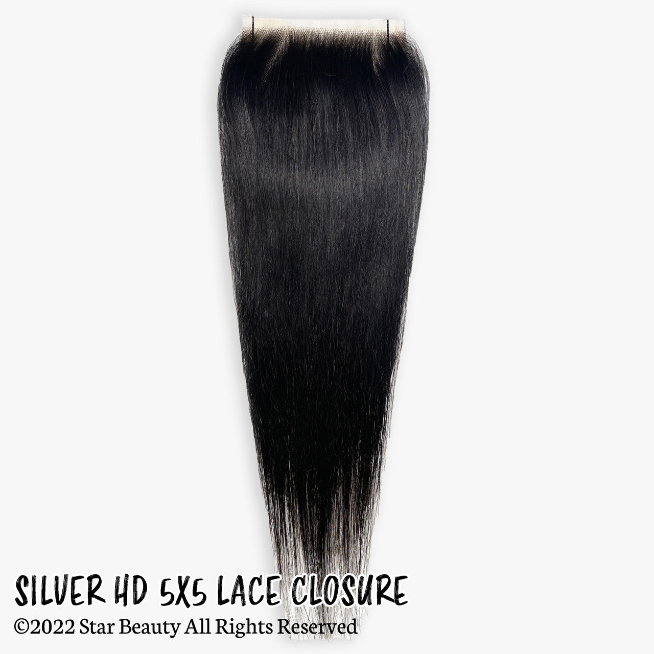 Silver Unprocessed 100% Human Hair HD 5X5 Lace Closure - Straight (10"-20")