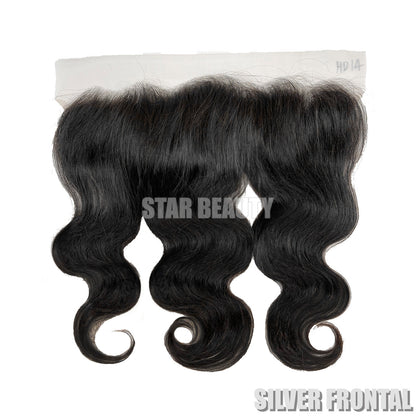 Silver Unprocessed 100% Virgin Remi Human Hair HD Lace 13x4 Frontal - Body Wave (10" - 20")