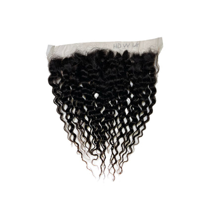 Silver Unprocessed 100% Virgin Remi Human Hair HD Lace 13x4 Frontal - WATER WAVE