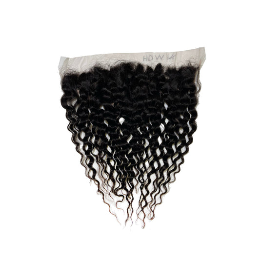 Silver Unprocessed 100% Virgin Remi Human Hair HD Lace 13x4 Frontal - WATER WAVE