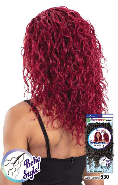 SHAKE N GO FreeTress Crochet Braids - 3X Bora Bora Braids 12"