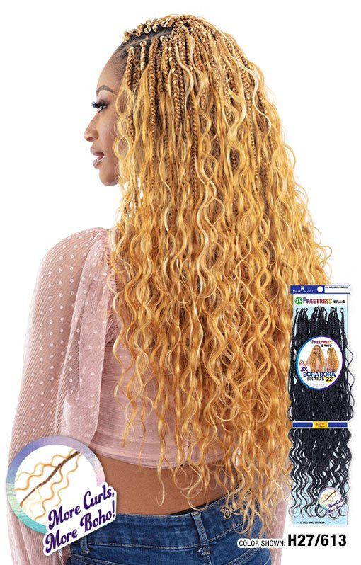 SHAKE N GO FreeTress Crochet Braids - 3X Bora Bora Braids 22"