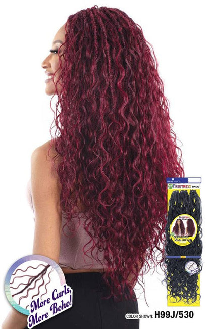 SHAKE N GO FreeTress Crochet Braids - 3X Bora Bora Boho Locs 22"
