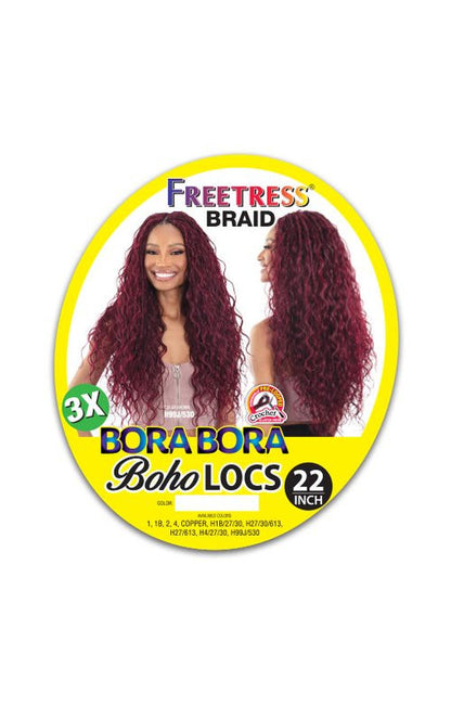 SHAKE N GO FreeTress Crochet Braids - 3X Bora Bora Boho Locs 22"