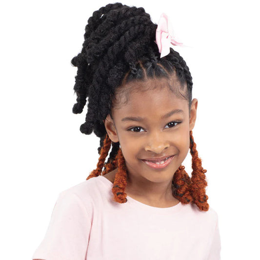 SHAKE N GO Synthetic Crochet Braids 3x Kids Cuban Twist - SOFT & NATURAL 12"