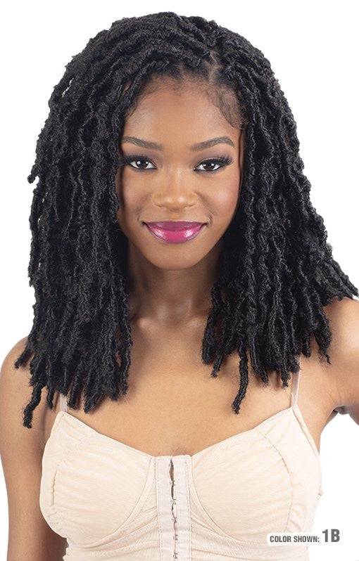 SHAKE N GO FreeTress Synthetic Hair Crochet Braids - 3X POPPIN' LOC 12"