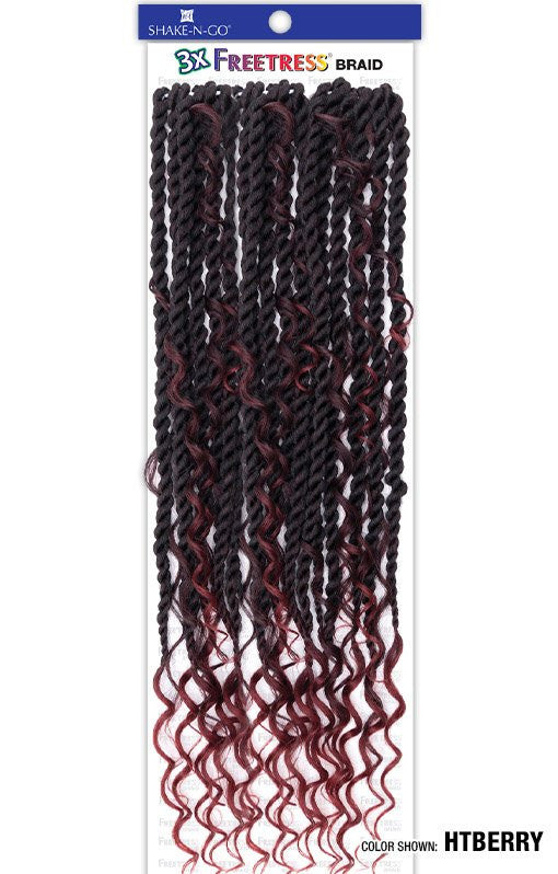 SHAKE N GO FREETRESS Braid Synthetic Crochet Hair - 3X REBEL BOHO TWIST 22"