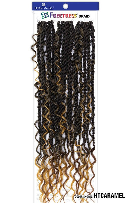 SHAKE N GO FREETRESS Braid Synthetic Crochet Hair - 3X REBEL BOHO TWIST 22"
