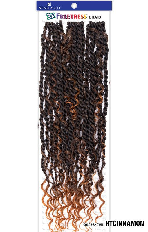 SHAKE N GO FREETRESS Braid Synthetic Crochet Hair - 3X REBEL BOHO TWIST 22"