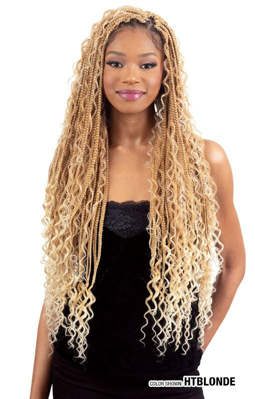 SHAKE N GO FreeTress Synthetic Hair Crochet Braids - 3X REBEL BOHO BRAID 26"