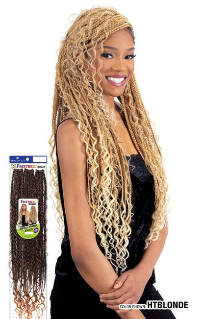 SHAKE N GO FreeTress Synthetic Hair Crochet Braids - 3X REBEL BOHO BRAID 26"