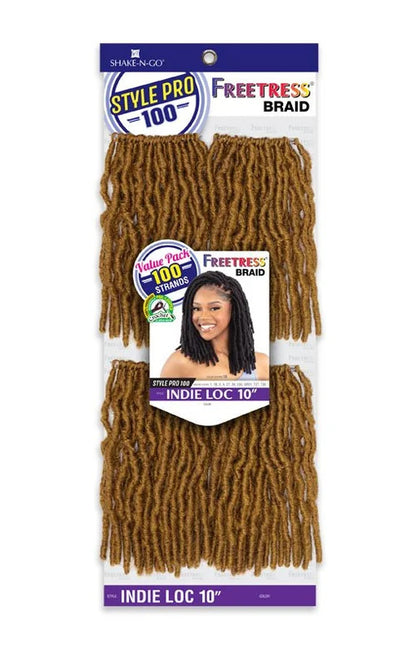 SHAKE N GO FreeTress Synthetic Hair Braids Style Pro 100 - INDIE LOC 10"