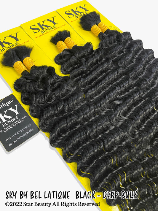 SKY 100% Virgin Human Hair - DEEP BULK 22"