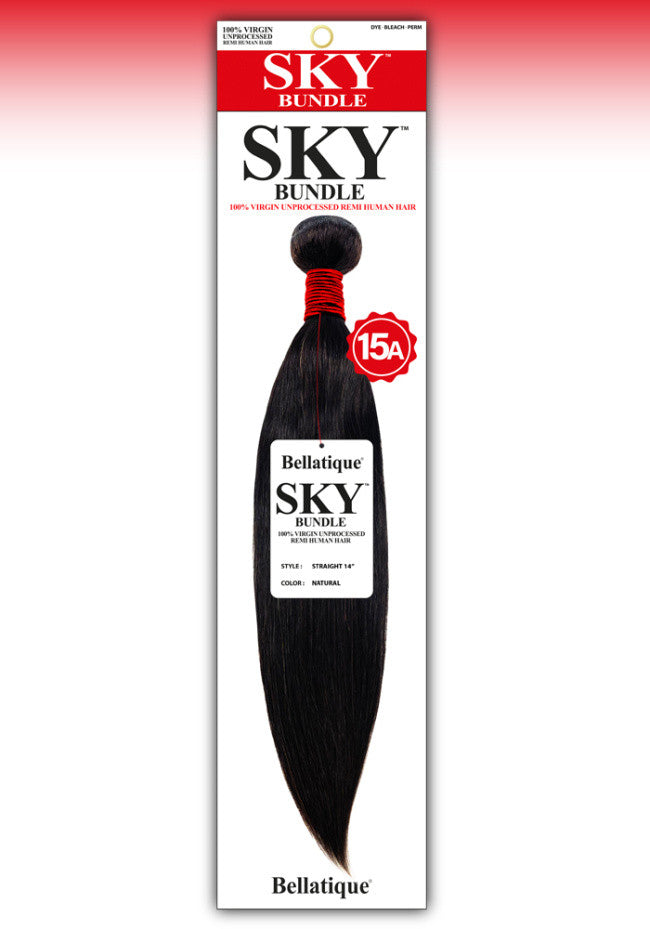 SKY 100% Virgin Human Hair Single Bundle - Straight [#Natural Brown] (10"- 30")