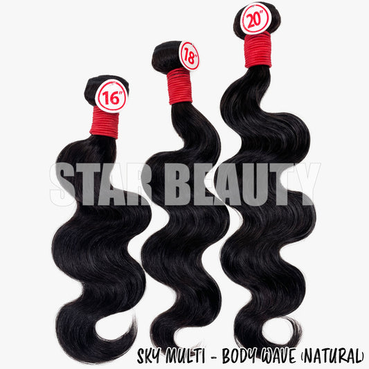 SKY 100% Virgin Human Hair Multi Pack - Body Wave (10"- 30")