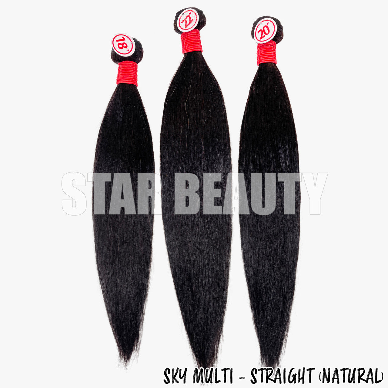 SKY 100% Virgin Human Hair Multi Pack - Straight (10"- 30")