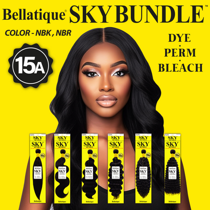 SKY 100% Virgin Human Hair Single Bundle - Straight [#Natural Black] (10"- 30")