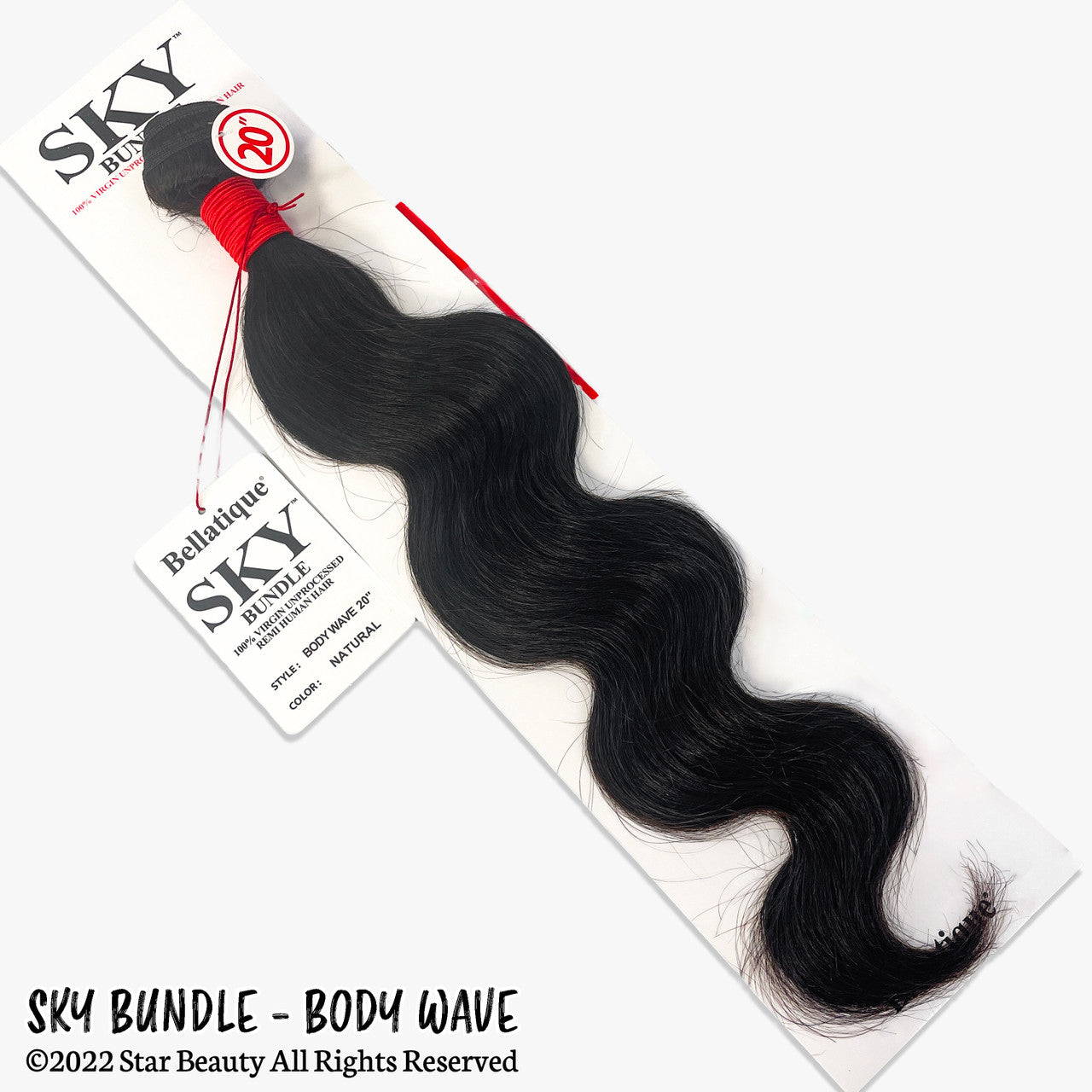 SKY 100% Virgin Human Hair Single Bundle - Body Wave [#Natural Brown] (10"- 30")