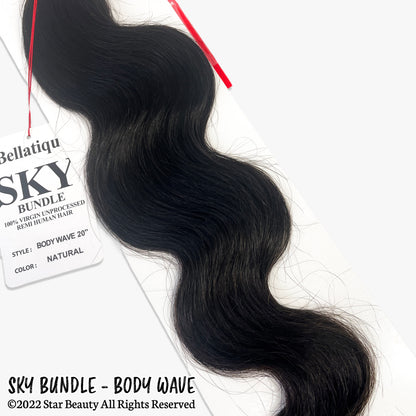 SKY 100% Virgin Human Hair Single Bundle - Body Wave [#Natural Brown] (10"- 30")