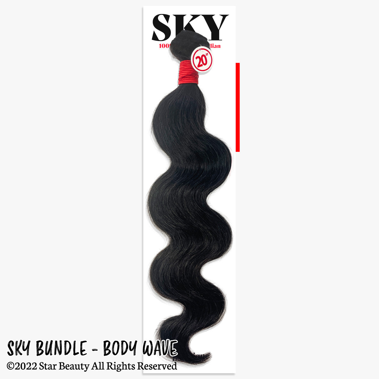 SKY 100% Virgin Human Hair Single Bundle - Body Wave [#Natural Brown] (10"- 30")