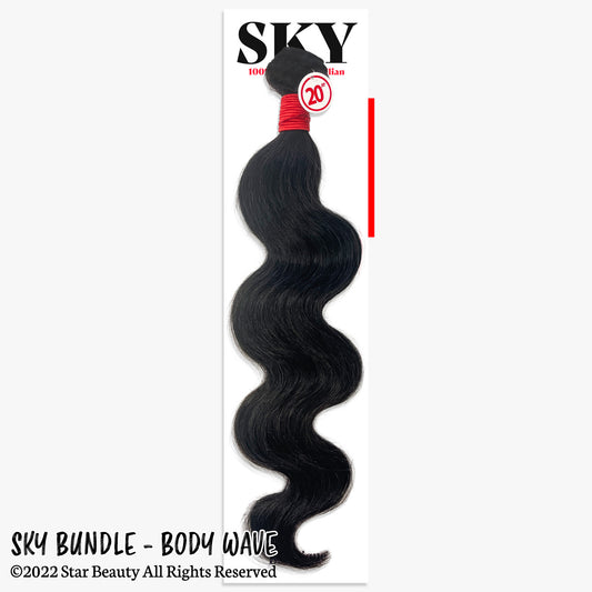 SKY 100% Virgin Human Hair Single Bundle - Body Wave [#Natural Brown] (10"- 30")