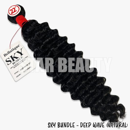SKY 100% Virgin Human Hair Single Bundle - Deep Wave (10"- 24")