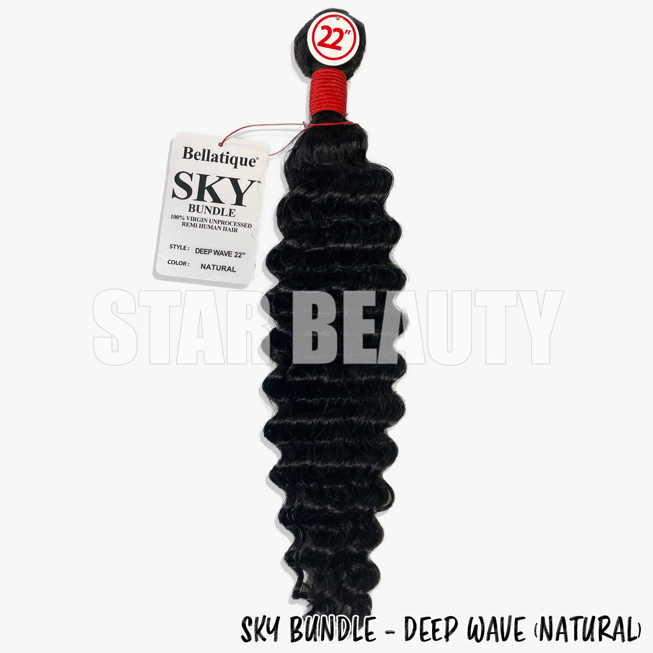 SKY 100% Virgin Human Hair Single Bundle - Deep Wave (10"- 24")