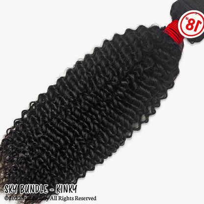 SKY 100% Virgin Human Hair Single Bundle - Kinky Curl (10"- 24")