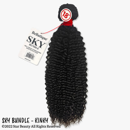 SKY 100% Virgin Human Hair Single Bundle - Kinky Curl (10"- 24")