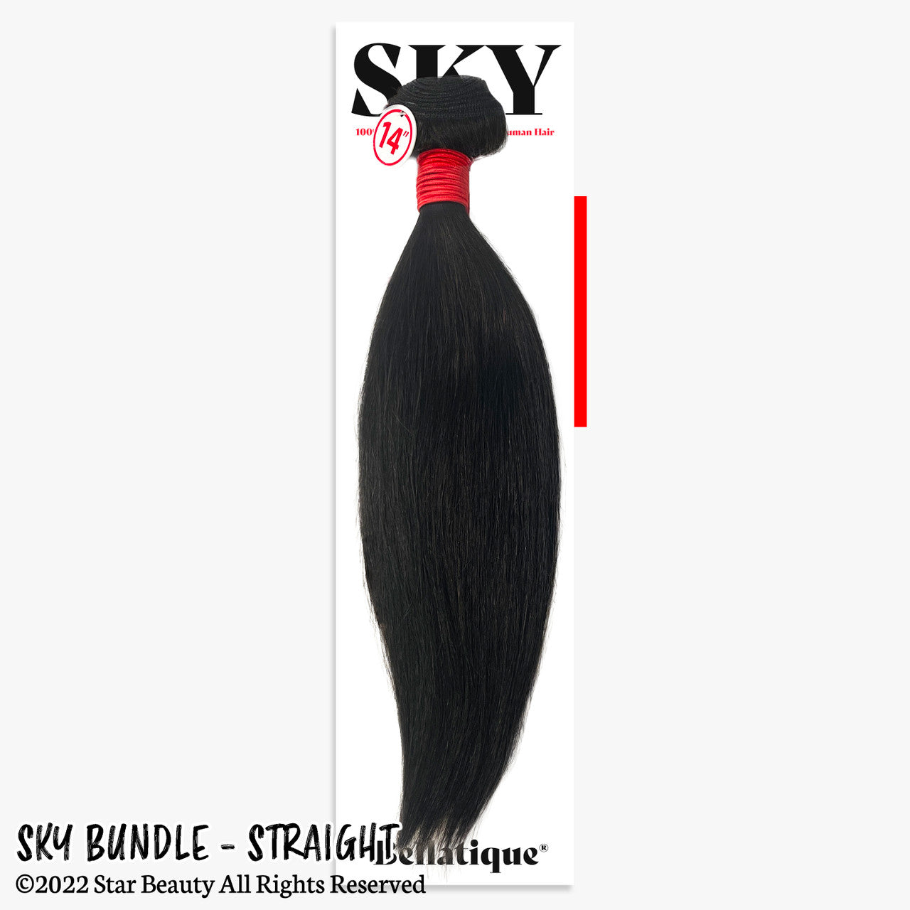 SKY 100% Virgin Human Hair Single Bundle - Straight [#Natural Brown] (10"- 30")
