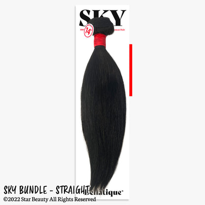 SKY 100% Virgin Human Hair Single Bundle - Straight [#Natural Brown] (10"- 30")