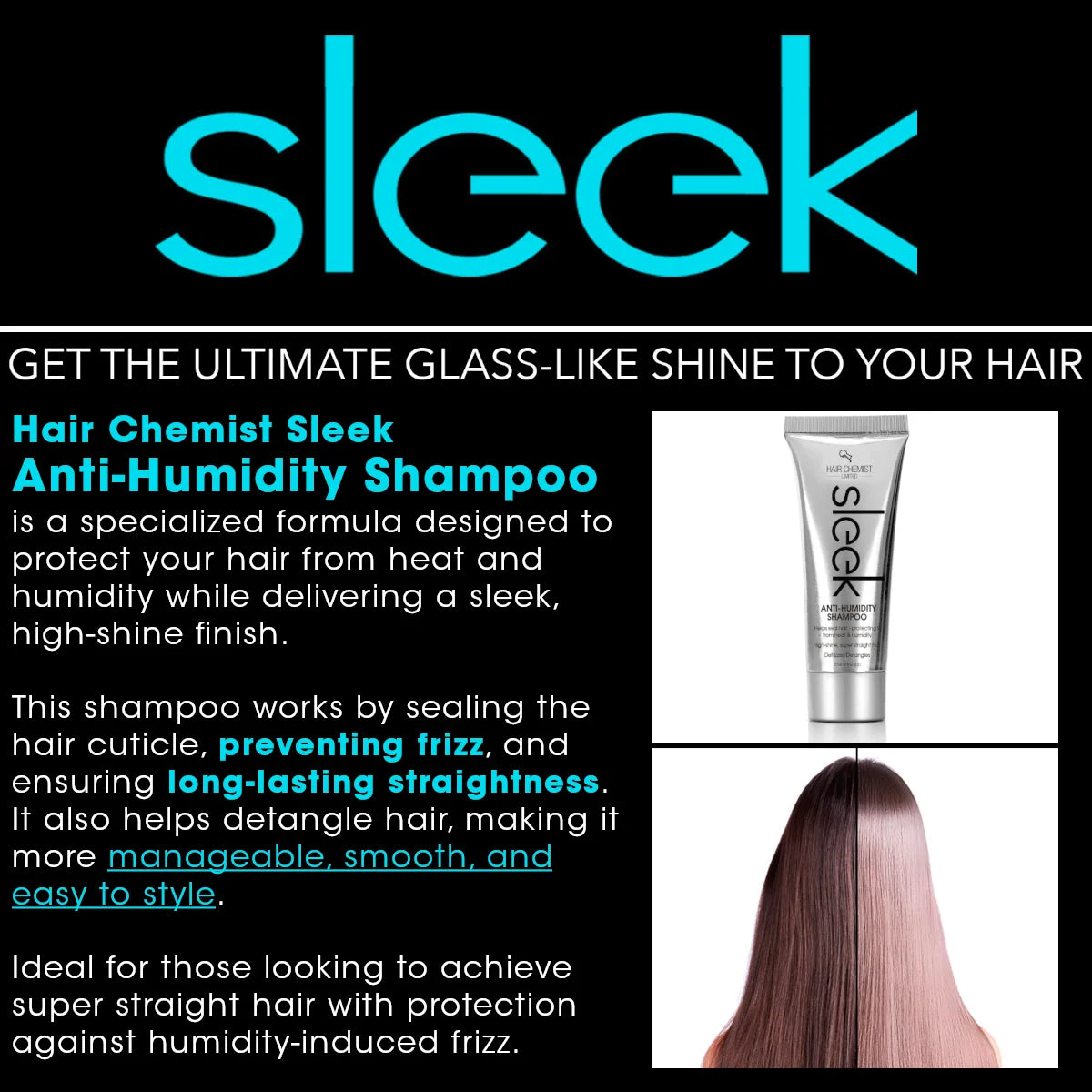HAIR CHEMIST Sleek Anti Humidity Shampoo (8oz)