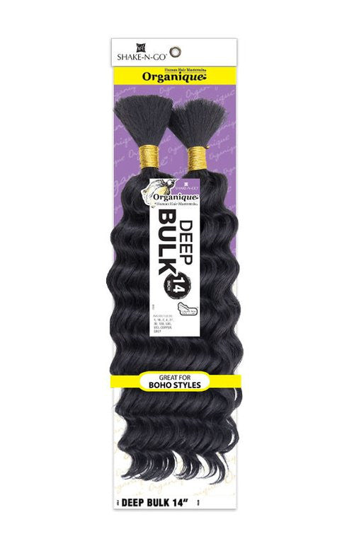 Organique Human Hair Blend Braids - DEEP BULK (14"- 22")