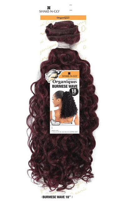 SHAKE N GO Organique  Mastermix Weave - Burmese Wave 18"