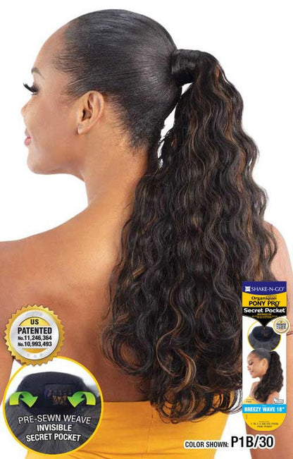 SHAKE N GO Organique Secret Pocket Pony pro - Breezy Wave 18"