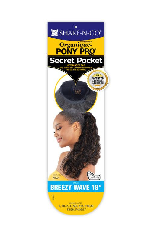 SHAKE N GO Organique Secret Pocket Pony pro - Breezy Wave 18"
