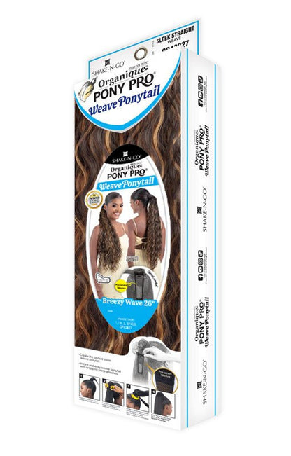 SHAKE N GO Organique Weave Pony Pro- BREEZY WAVE 26"