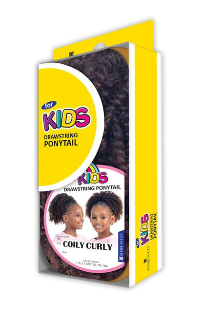 SHAKE N GO Kids Ponytail - COILY CURLY