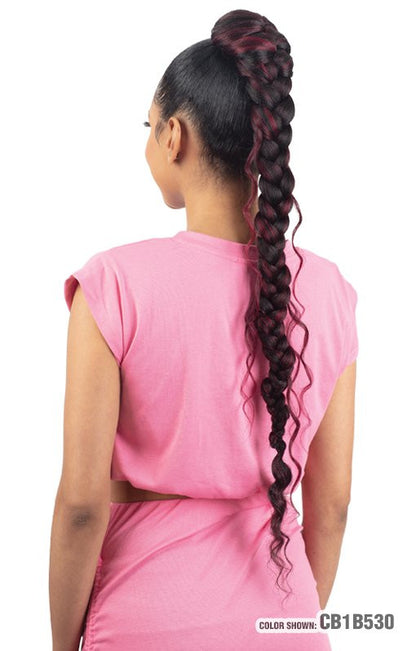 SHAKE N GO Freetress Equal - Boho Jumbo Braid Goddess Ponytail 30"