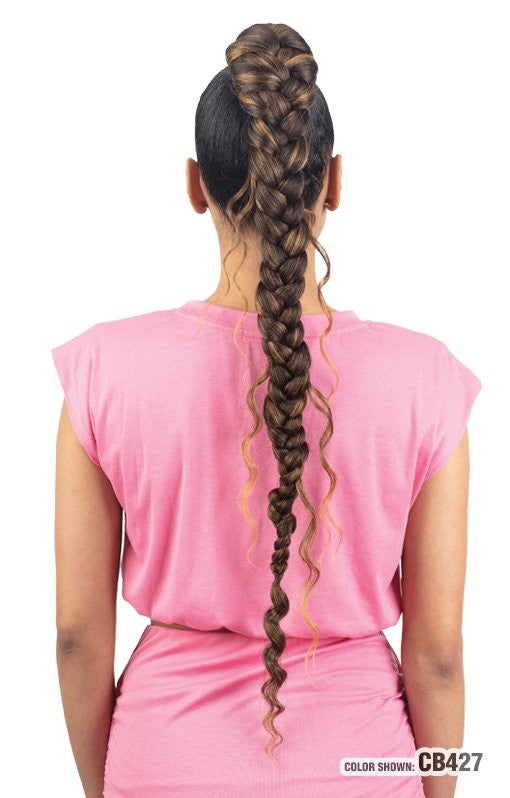 SHAKE N GO Freetress Equal - Boho Jumbo Braid Goddess Ponytail 30"